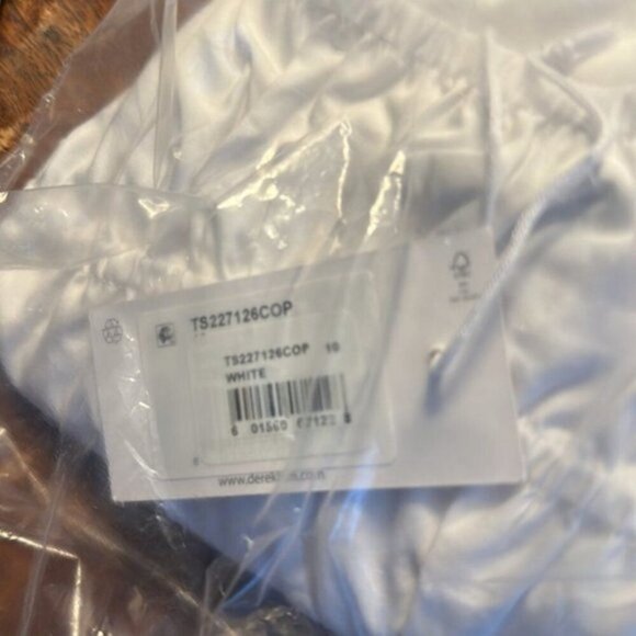 Derek Lam 10 Crosby Elora Cotton Puff Sleeve Blouse White size 10 - Picture 7 of 7